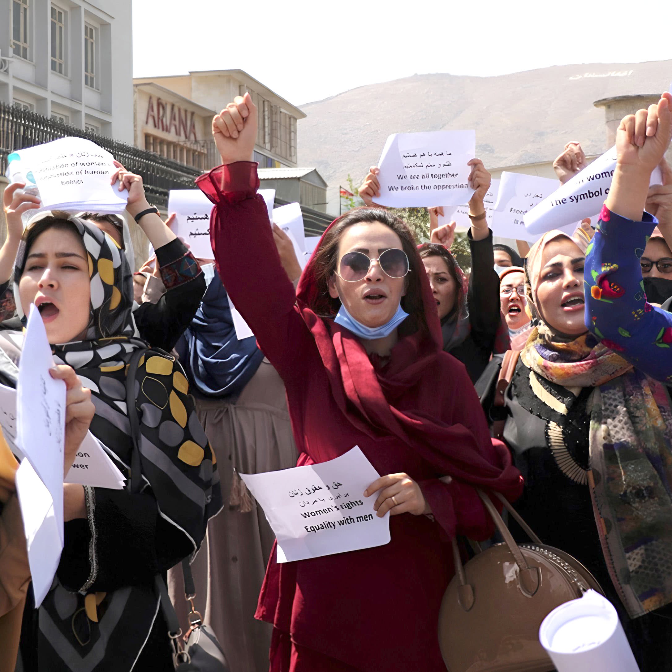 Protesting the Taliban